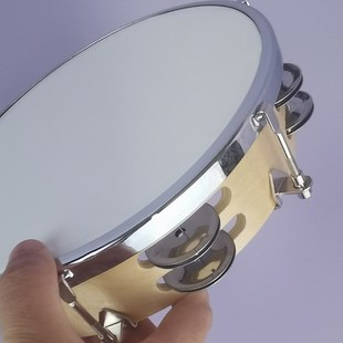 可调铃鼓 12寸儿童表演道具 桦木双排可调铃鼓厂家奥尔夫乐器8