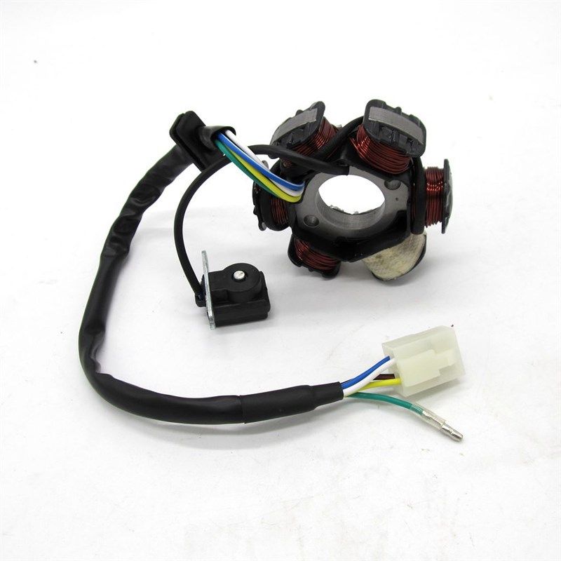 摩托车卧机6极磁电机定子线圈半波  50 70cc 90 110 125cc ATV