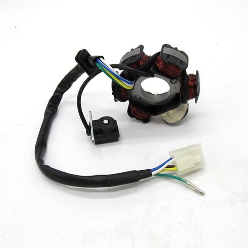 摩托车卧机6极磁电机定子线圈半波  50 70cc 90 110 125cc ATV