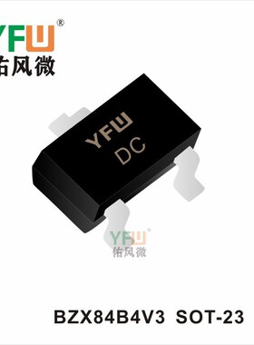 稳压二极管 BZX84B4V3 SOT-23生产厂家 印字:DC
