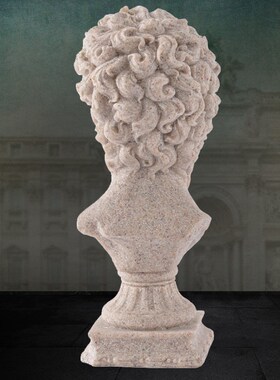 创意酒店宾馆摆件树脂礼品促销大卫头像砂岩工艺品厂家12309