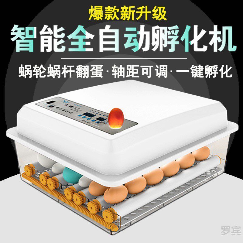 鸡蛋孵化器孵化机鸽子育雏温控器中型鹌鹑蛋Q鹅蛋全自动型乳化机