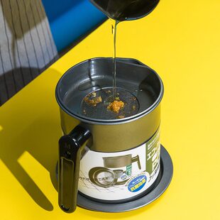 甄选日本KOMEKI.215AA.不粘滤渣油壶 家用炸猪油回收储存油 大容