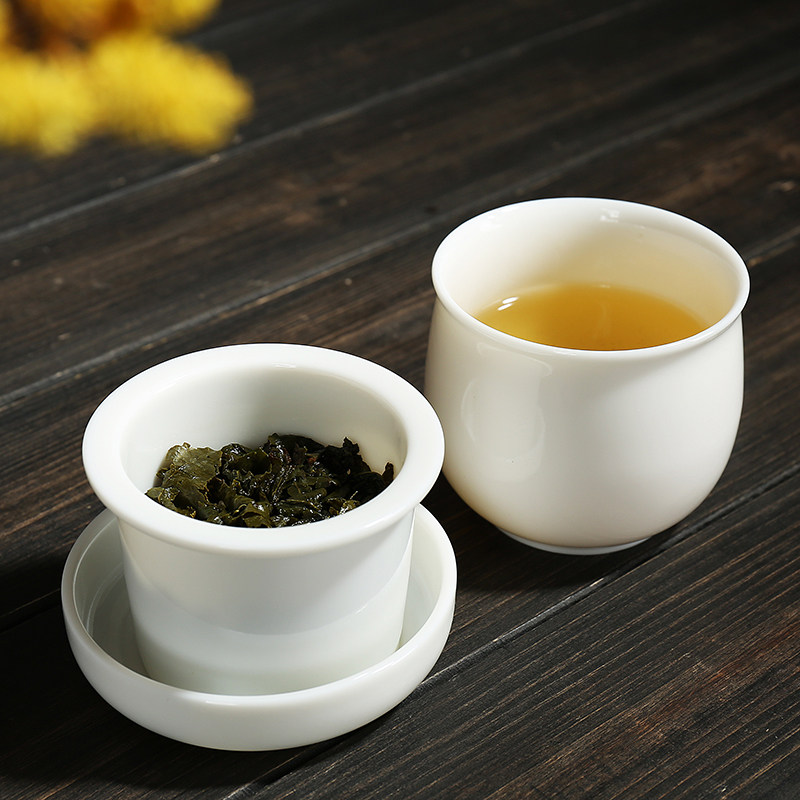 春轩堂德化白瓷功夫茶具快客杯一壶一G杯单人简易陶瓷便携旅行茶