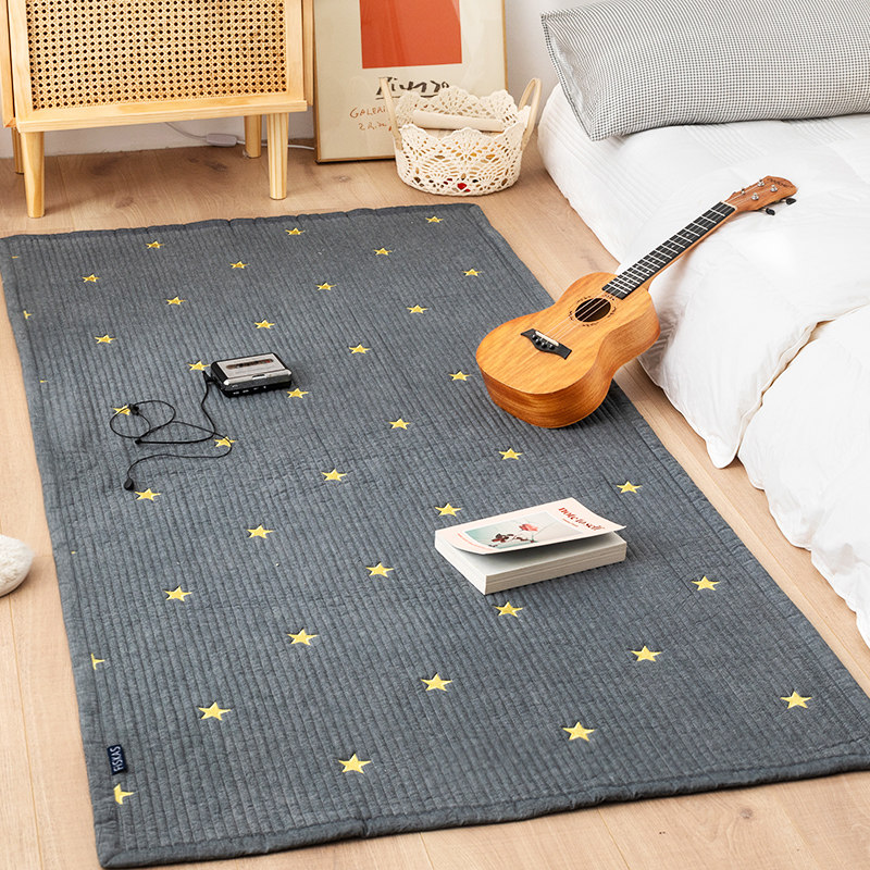 水洗全棉刺绣地垫多功能卧室床边地I毯客厅沙发茶几脚垫可机洗,居家布艺,家用脚垫,淘宝优惠券,粉丝福利购,淘宝优惠卷