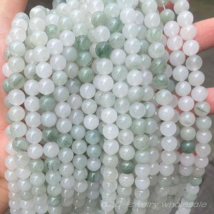 纯天然新疆天山翠散珠子半成品圆珠diy手工编织手串项链饰品配件