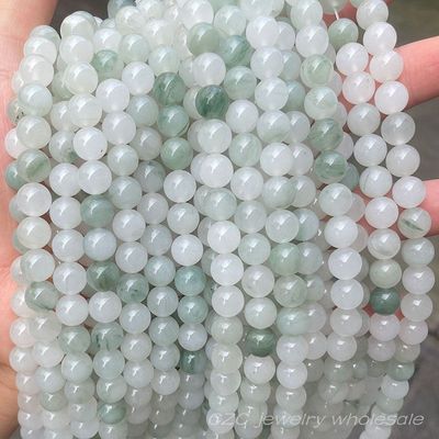 纯天然新疆天山翠散珠子半成品圆珠diy手工编织手串项链饰品配件