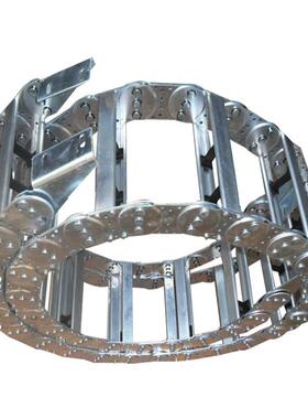 TL桥式钢铝拖链穿线机床钢铝拖链不锈钢全封闭油管镀锌钢制拖链