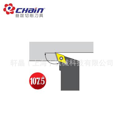 台湾益诠 数控外圆/外径车刀杆 SDQCR/L-2020K11 主偏角107.5°