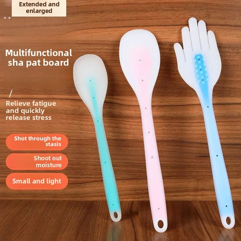 老年人健身锤拉伸，创意婆婆塑料拍击棒，经络刮痧拍击胶器，手心