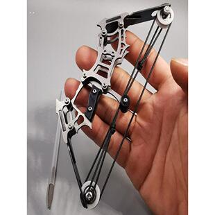 迷你弓箭微型弓箭覆合弓滑轮弓反曲弓不锈钢兵人武器小型弓射箭