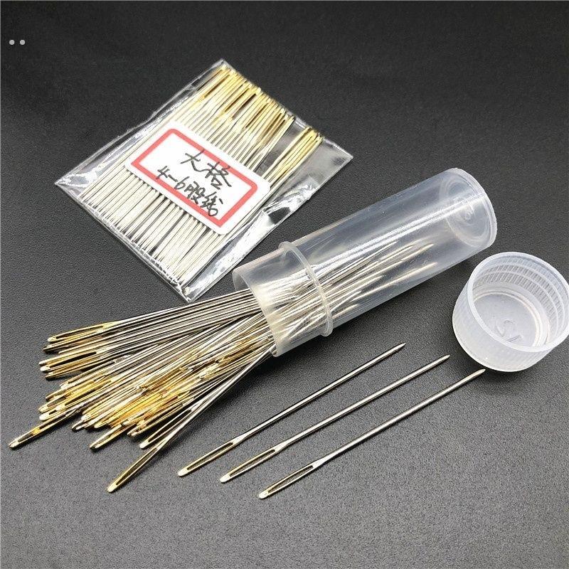 德针绣十字绣的针神器专用三四股24号钝头圆头绣花针中格大格刺绣