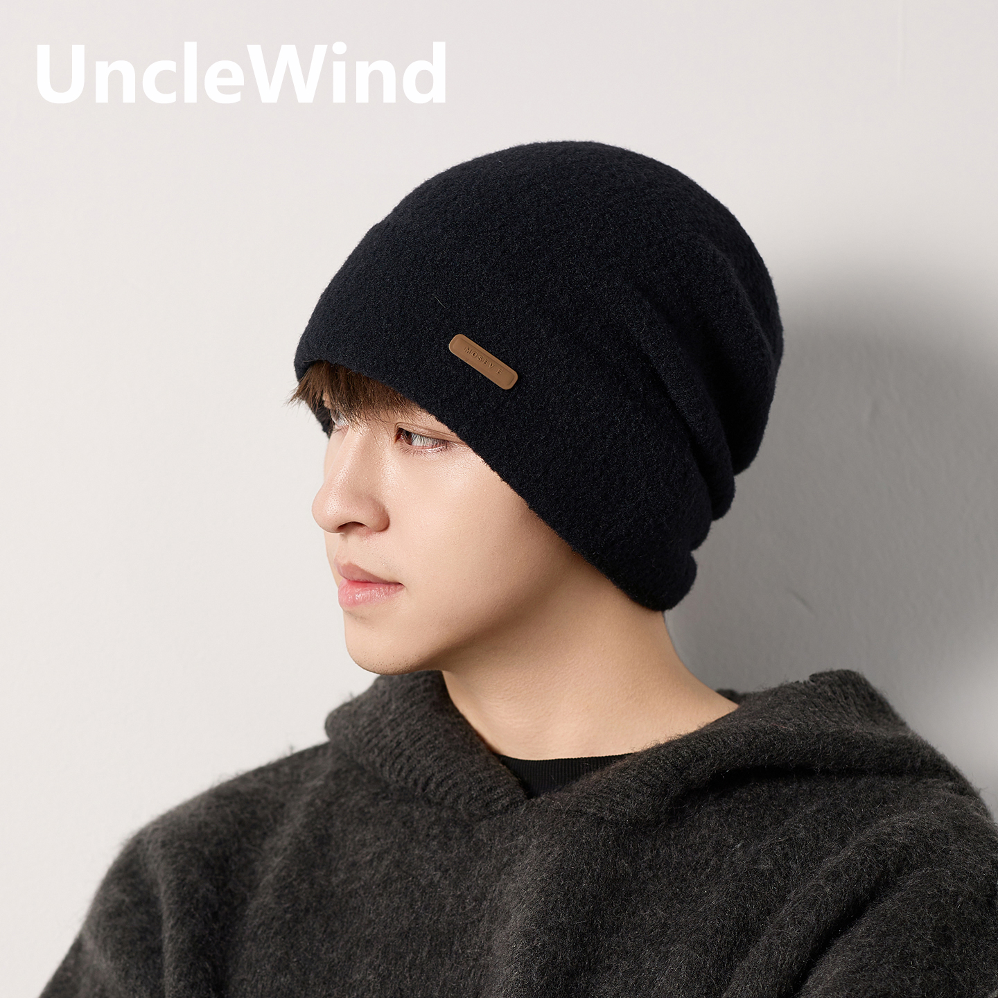 帽子男士2025秋冬季保暖防寒针织帽潮护耳冷帽大头围显脸小毛线帽