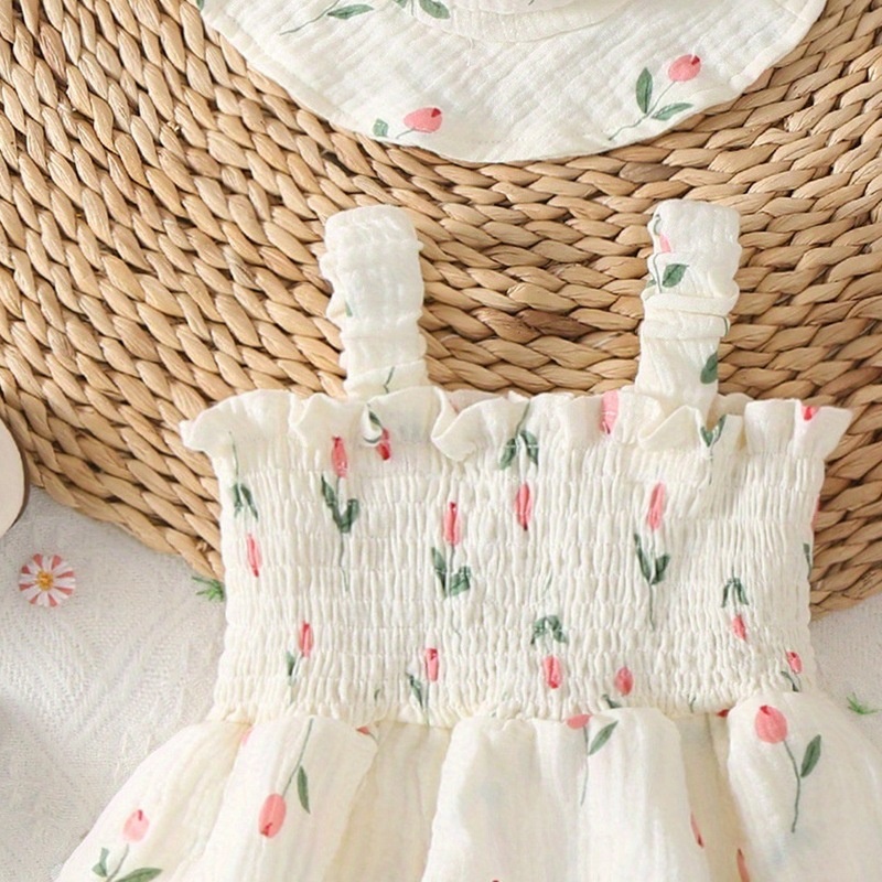 Baby Girl 2pcs Summer Outfits Sleeves Floral Print