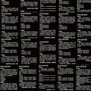 50张作文万能开头和结尾贴纸经典素材手账笔记本装饰防水贴画diy