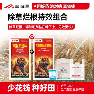 草甘膦乙氧氟草醚甘草麟袋装农药组合除草剂杀恶性杂草烂根高含量