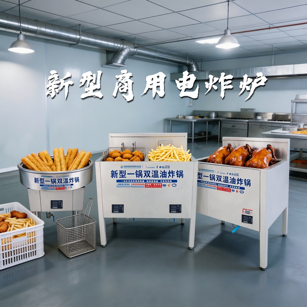 晗苏双温油炸锅电炸炉商用大容量立式恒温定制油炸机炸鸡炸油条