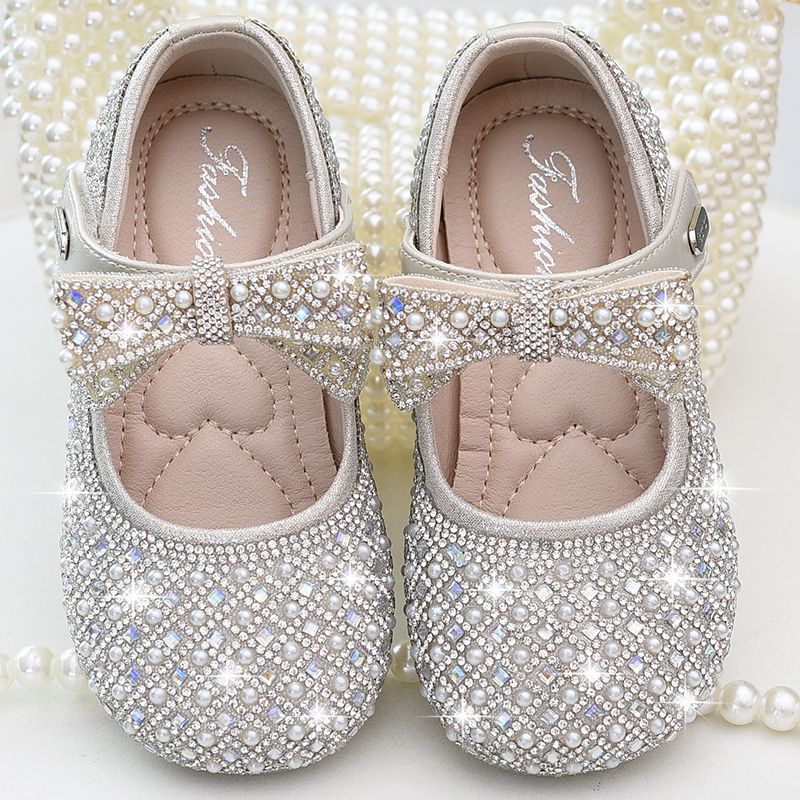 女童公主鞋水晶鞋2025春秋新款