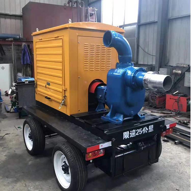 高吸程全自动防汛泵车城市应急柴油防汛自吸泵移动式防汛泵车