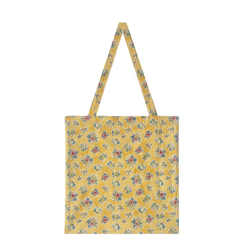 【香香的梨】j 春夏百搭黄色碎花帆布包EM2618,箱包皮具/热销女包/男包,通用款女包,淘宝优惠券,粉丝福利购,淘宝优惠卷