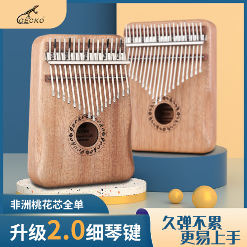 壁虎卡林巴e箱式21音拇指琴17音女生儿童礼物初学者乐器易学手指