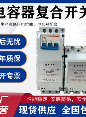 电容智能复合开关电容柜低压智能动态63A 45MA80A电容投切共补分