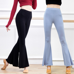形体现代训e练功服装女成人礼仪培训模特走秀大喇叭长裤拉丁舞蹈