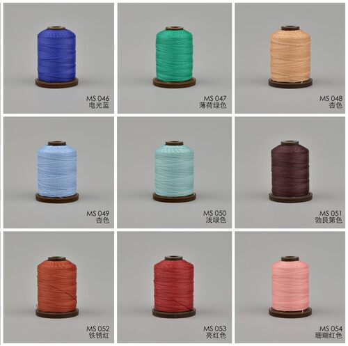 手工皮具线麻线0.55mm皮革线手缝蜡线53H2手缝机缝两用线meisiM50