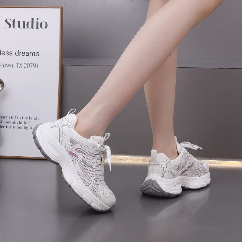 宽胖脚肥大码女鞋41-43网鞋2025春季新款L透气厚底休闲老爹鞋1733,女鞋,老爹鞋,淘宝优惠券,粉丝福利购,淘宝优惠卷