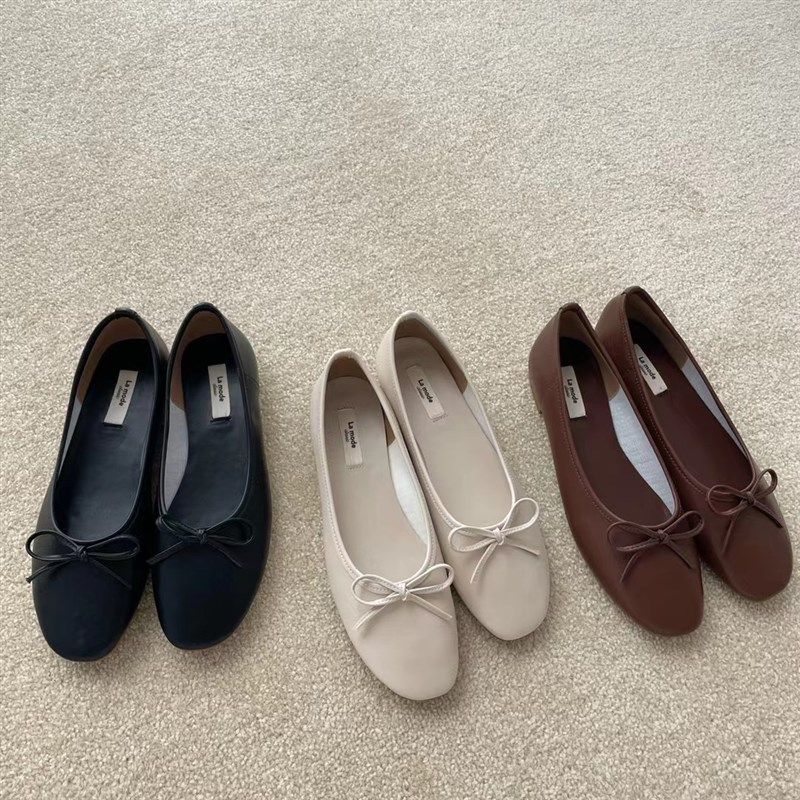 平底豆豆黑色单鞋女鞋子2021年新款软底一脚蹬豹纹V小众设计春秋,女鞋,浅口单鞋,淘宝优惠券,粉丝福利购,淘宝优惠卷