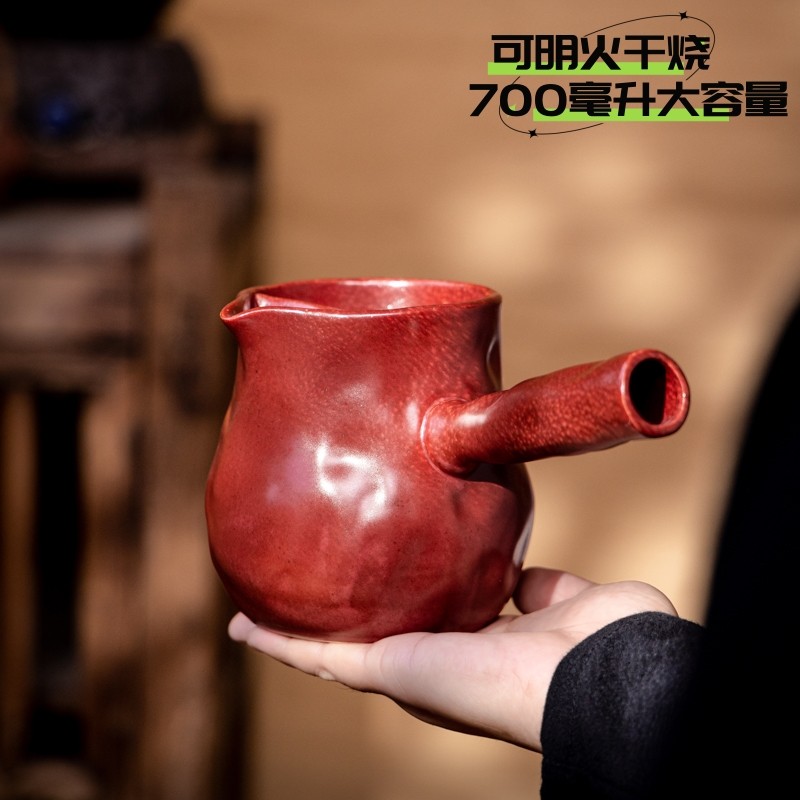 明火干烧围炉煮茶壶罐罐茶烤w奶茶侧把壶碳火煮茶炉家用煮茶器室,餐饮具,茶壶,淘宝优惠券,粉丝福利购,淘宝优惠卷