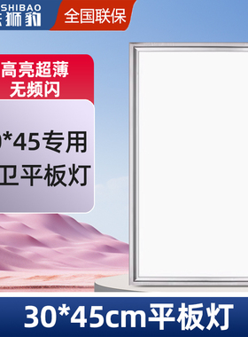 集成吊顶灯LED平板灯300*450铝扣板灯厨卫30X45嵌入式厨房灯