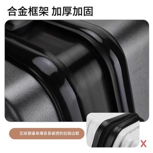 结实耐用加厚行李箱男款新款万向轮男士拉杆密码旅行X皮箱子20寸