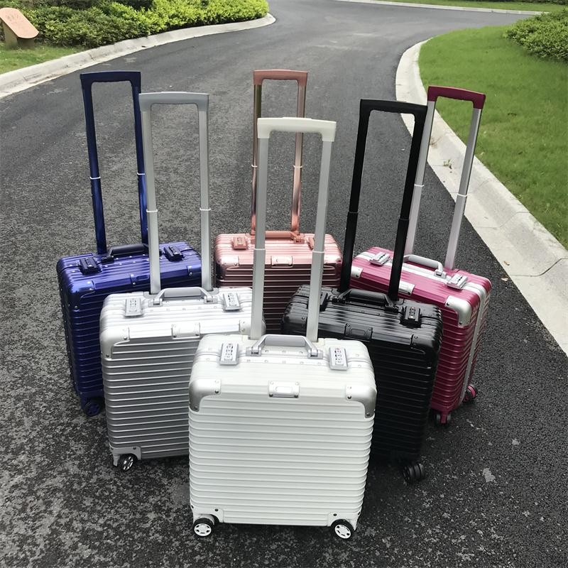 商务超轻17寸小拉杆箱万向轮女1z8寸登机箱16寸横款PC行李箱旅行