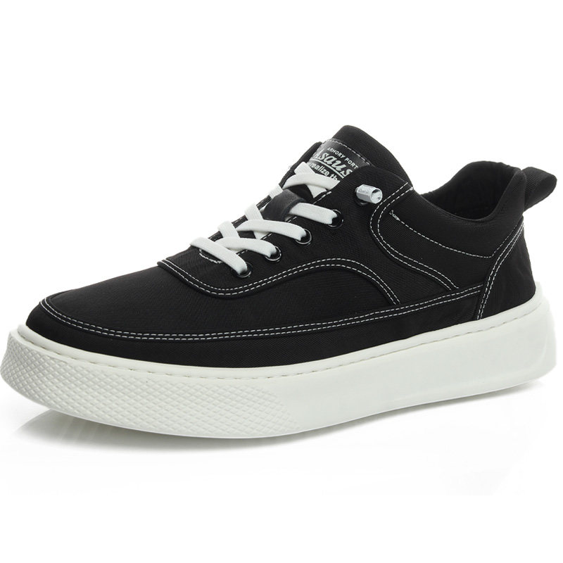 男鞋 初秋季2023新款百搭休闲懒人套脚帆布鞋男一脚蹬.潮平底板鞋,流行男鞋,布鞋,淘宝优惠券,粉丝福利购,淘宝优惠卷