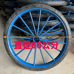 加厚钢筋实心子斗车手推车劳动车架子车I翻斗车26寸26X21