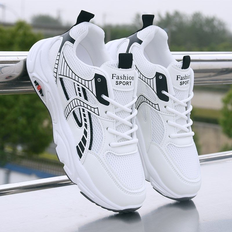 夏季男鞋网面透气运动鞋防臭厚底休闲鞋超轻软P底防滑学生小白鞋,流行男鞋,时尚休闲鞋,淘宝优惠券,粉丝福利购,淘宝优惠卷