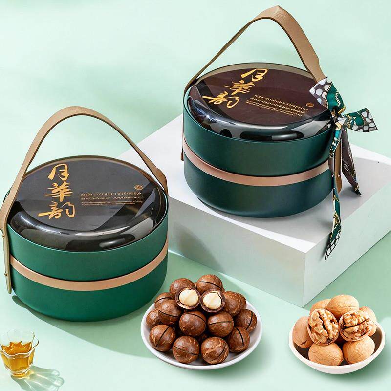新品2026新款春节年货坚果零食礼盒装置办送礼长辈过年干果混合大