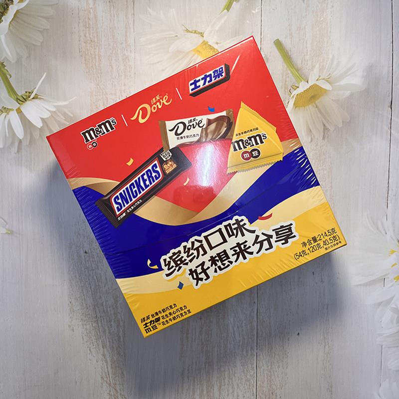 零食好忙玛氏好想来缤纷礼盒德芙士力架m豆缤纷口味（代可可脂）