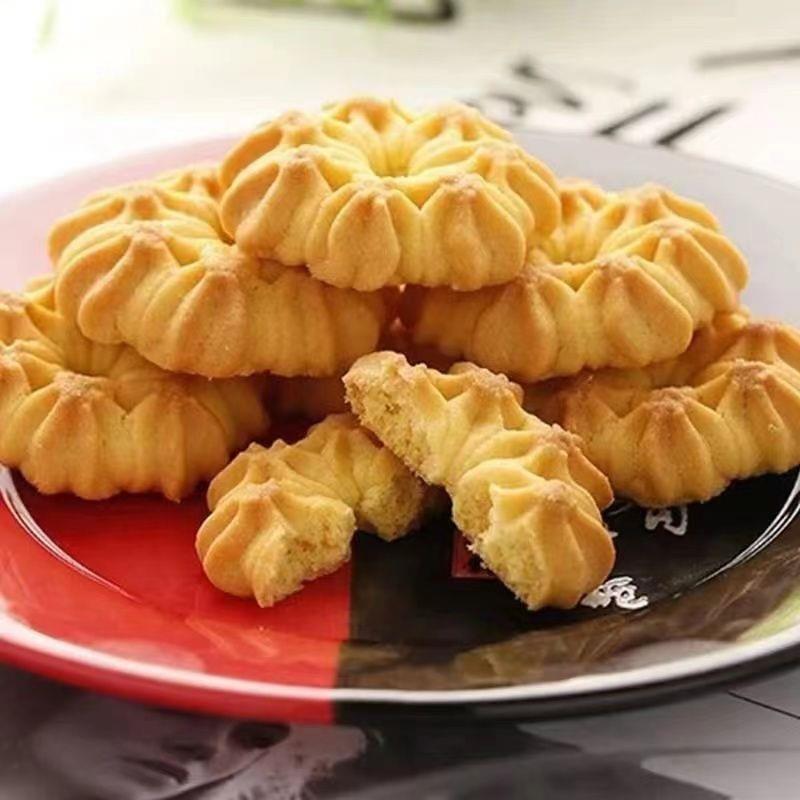 丹麦曲奇饼干190克袋装蜂蜜味奶油味休闲小零食整箱