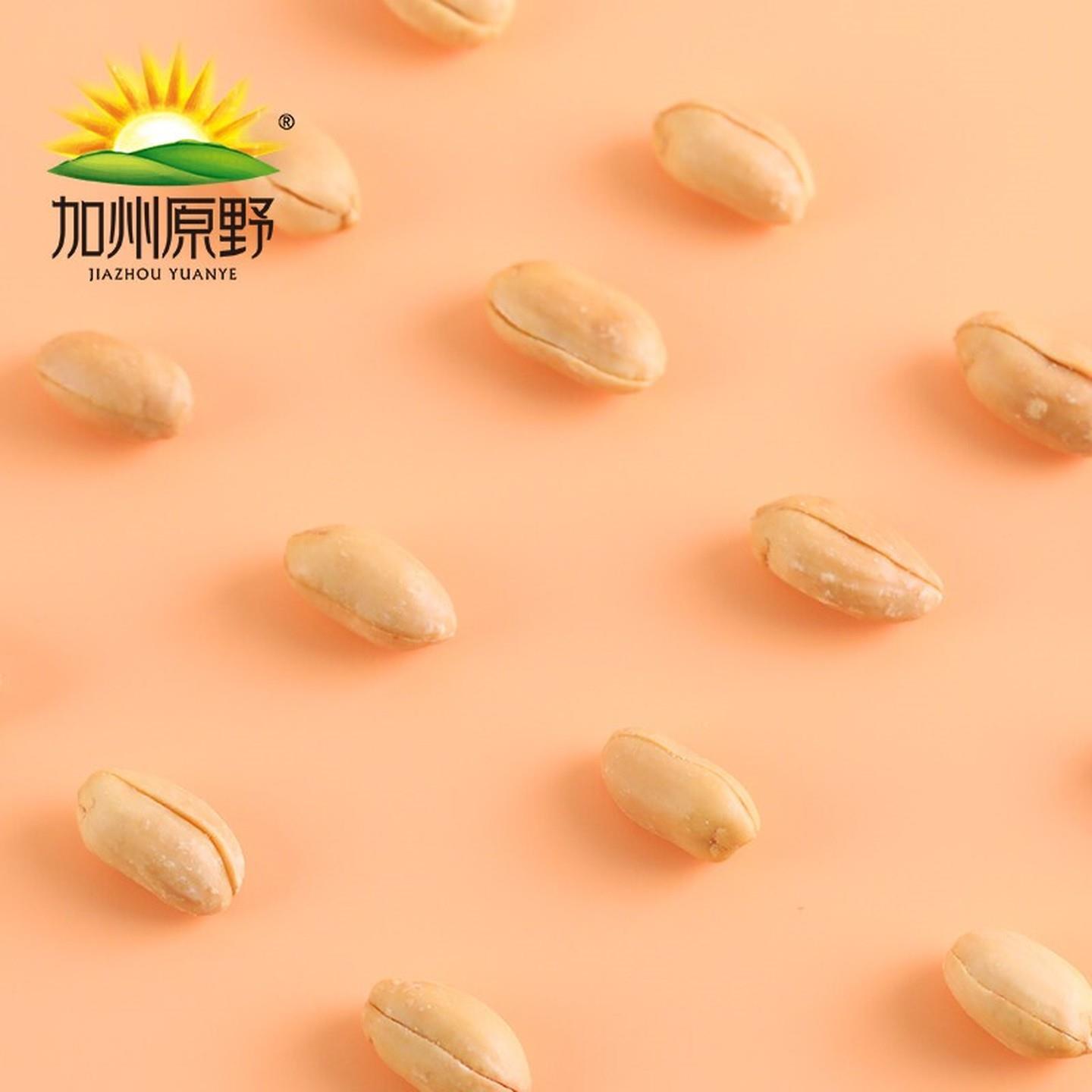 加州原野脱油花生538g罐装 五香味去壳花生仁 下酒菜零食组合