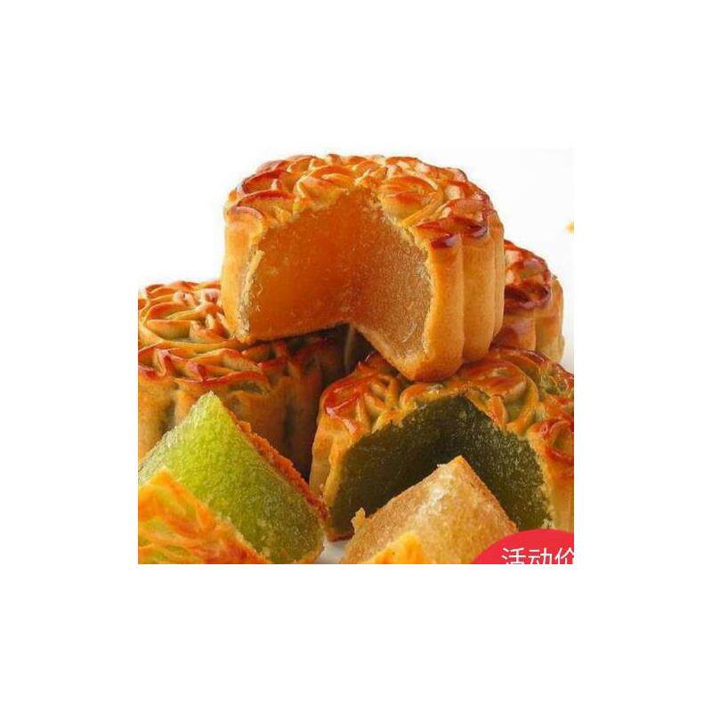 多口味迷你小月饼软皮五仁豆沙哈密瓜凤梨中秋广式月饼水果味散装