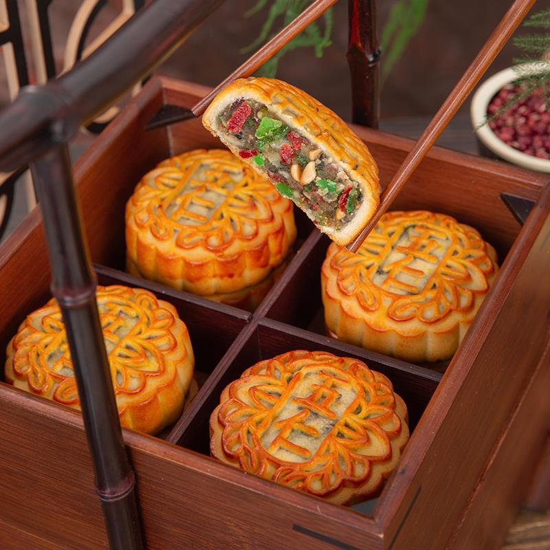 极速老式月饼五仁月饼老式
