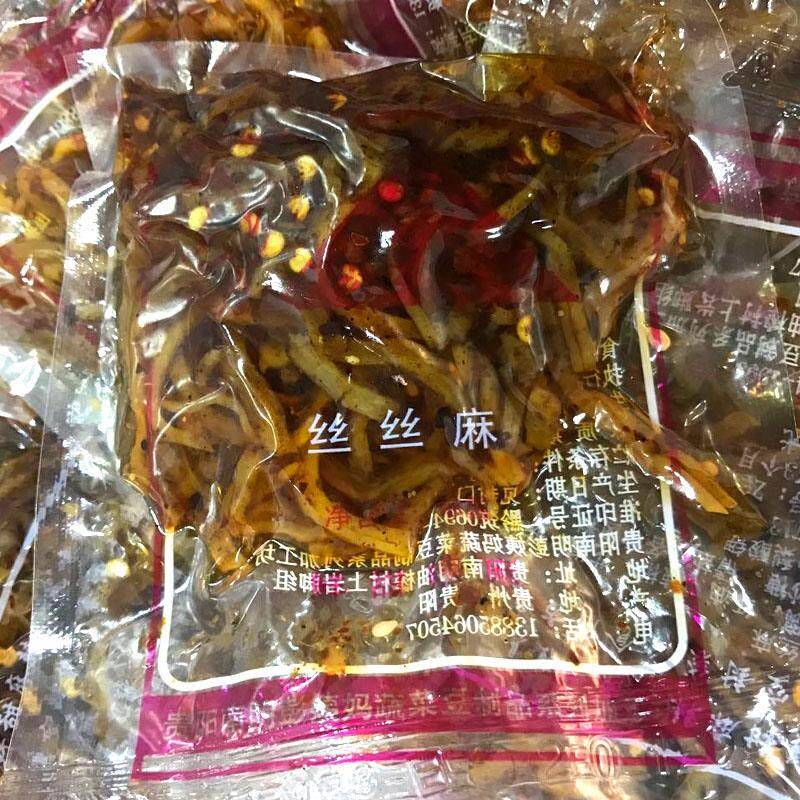 包邮贵州特产贵阳味道彭姨妈丝丝麻麻辣豆腐干丝鲜香500克大头菜