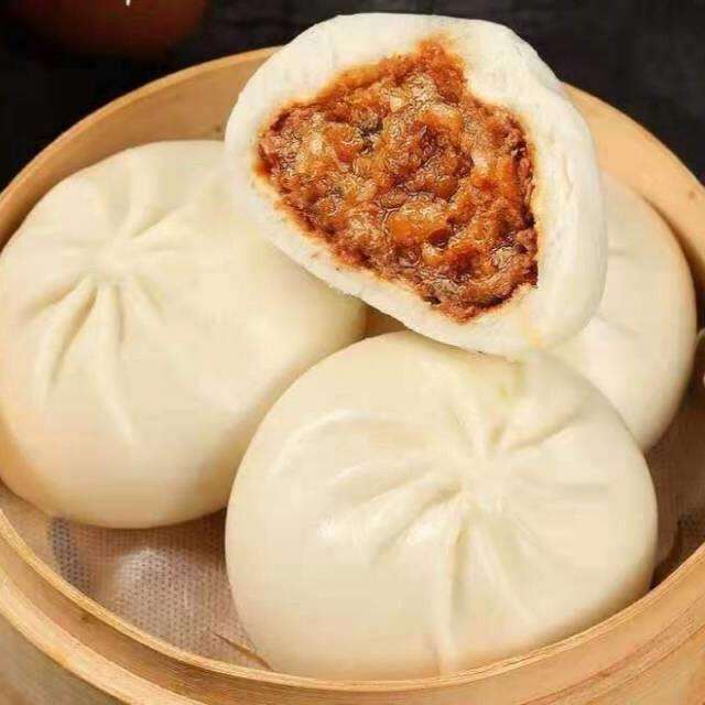 新货【工厂特价鲜肉大包子】早餐猪肉包香菇青菜包粉丝包梅干菜包