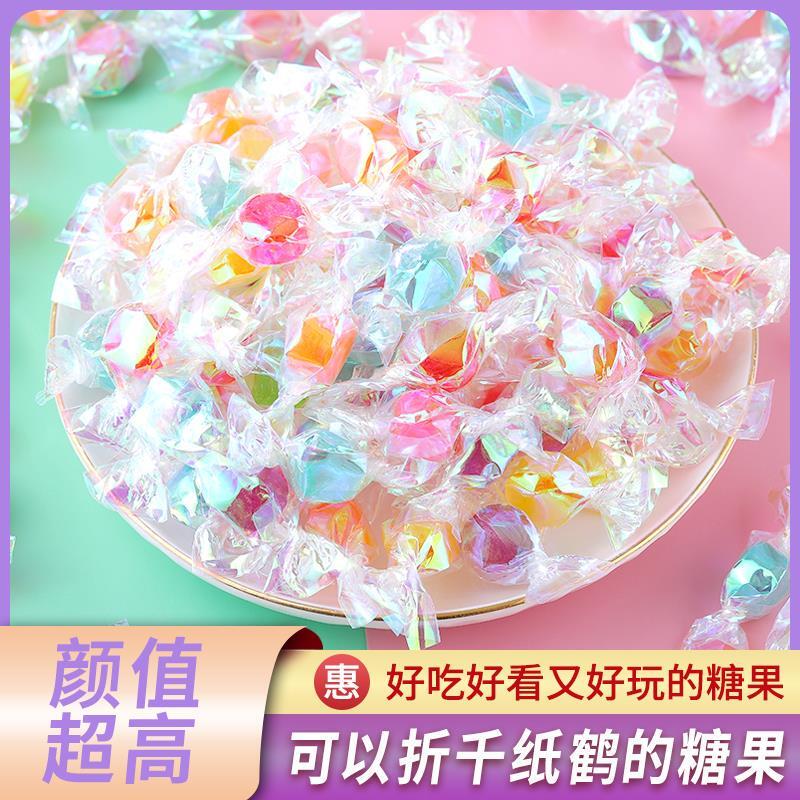 千纸鹤水果彩糖袋装许愿高