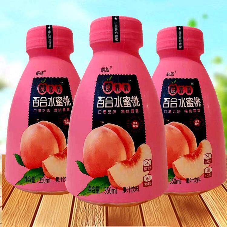 蜗旅果粒果汁饮料百合水蜜桃燕窝炖雪梨芦荟金芒果350ml/瓶
