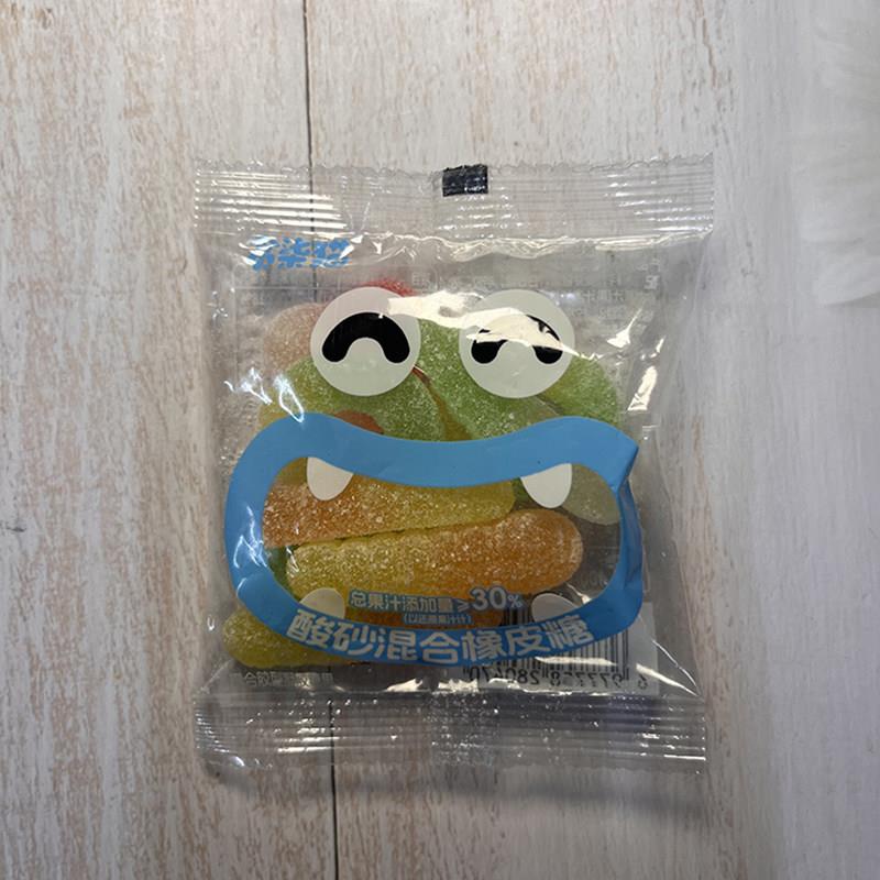 零食好忙贪柒猫酸砂混合橡皮糖办公休闲儿童解馋网红凝胶软糖果