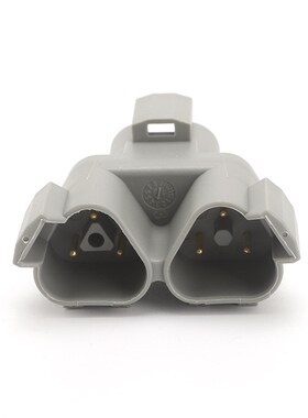 三头插头DT04-3P-P007 灰色三通插头塑料连接器 汽车连接器配件