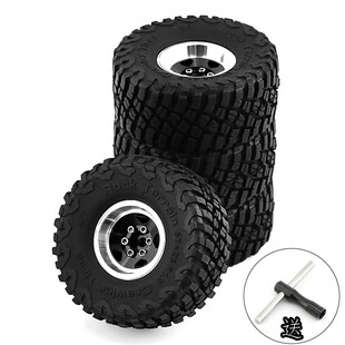 1/18 TRX4M路虎烈马1.0英寸轮胎轮毂 攀爬车铝合金轮毂 SCX24 FMS
